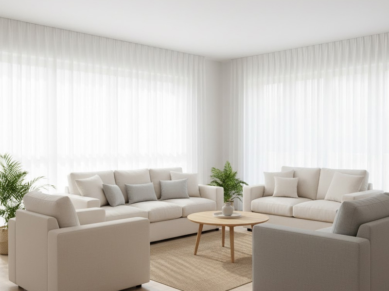 salón en Palencia con aprovechamiento de luz natural para ahorro energético