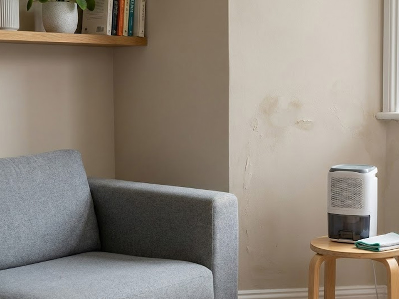 humedades en pared interior de vivienda causadas por condensación