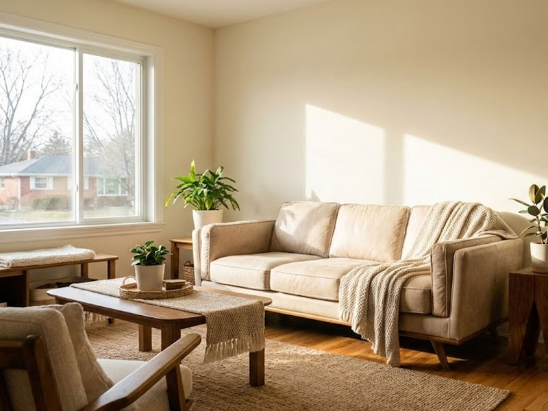 pared interior sin humedades tras aplicar una solución sin obras en la vivienda