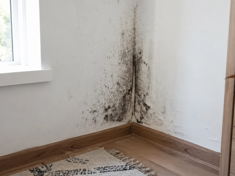 moho en pared interior por humedad