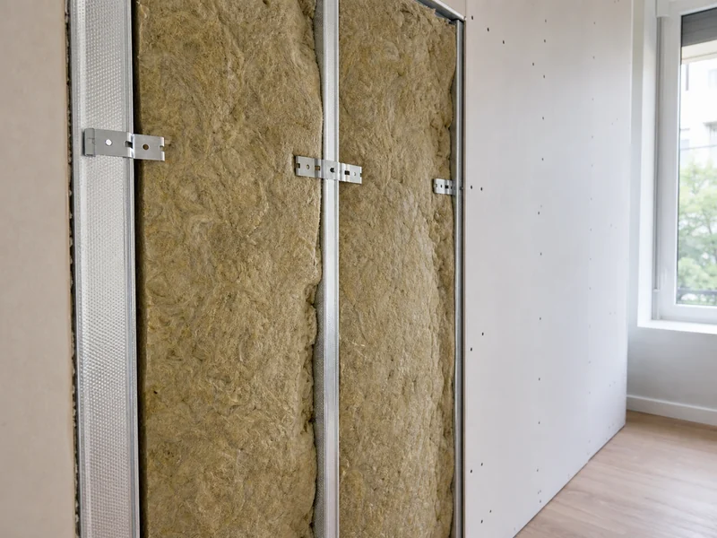 aislamiento instalado en cámara de pared de vivienda